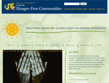 Tablet Screenshot of centerforhungerfreecommunities.org